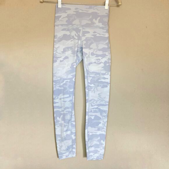 Lululemon Wunder Under HR Tight Women's Size 4 Jacquard White Camo LW5CQUS - Picture 1 of 12